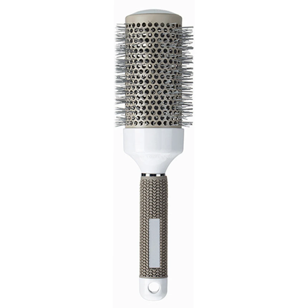 

1 шт. расческа для завивки волос 26X6,5 см серая роликовая расческа премиум-класса для распутывания гладкой укладки эргономичная ручка для салона парикмахера