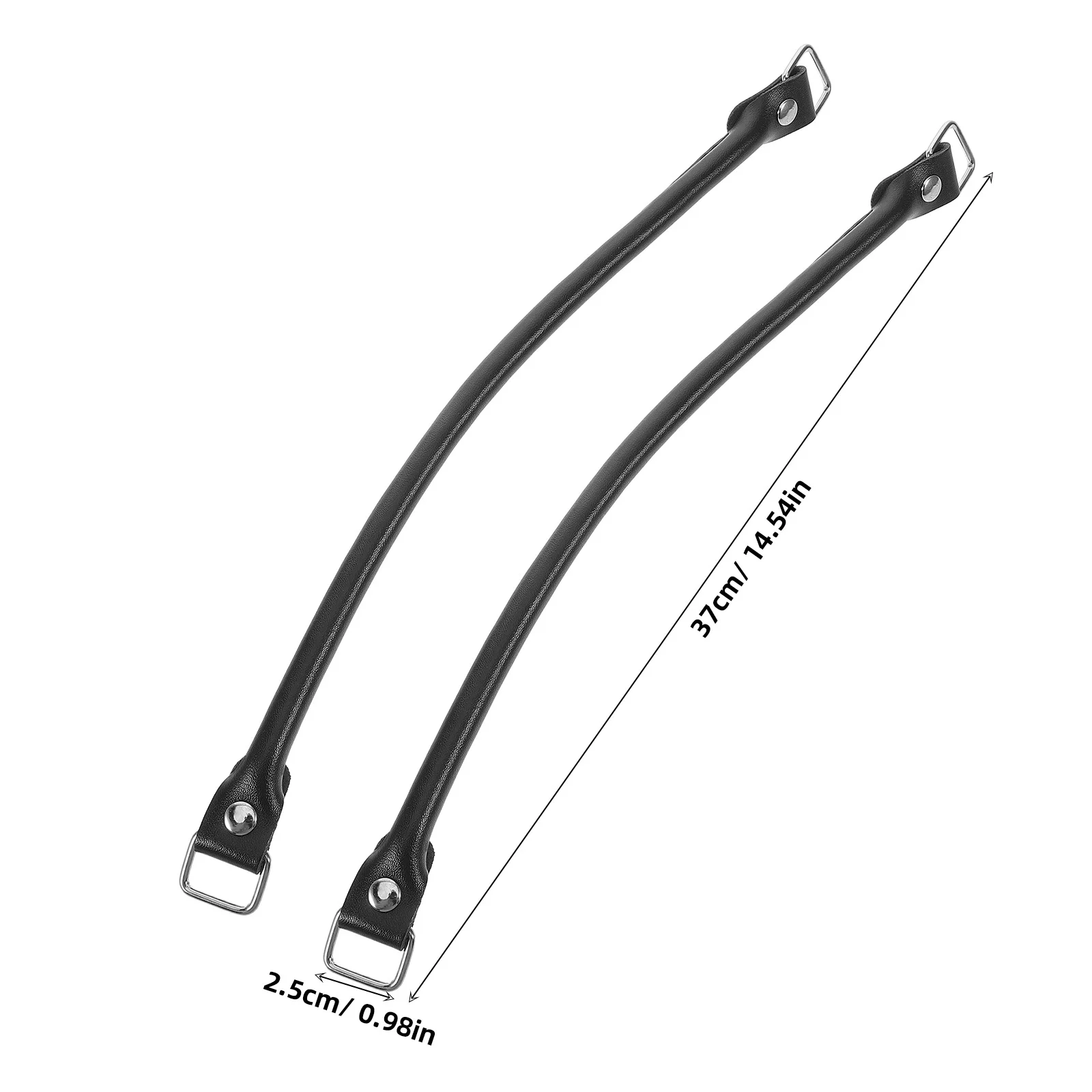 2 قطعة حمل حقيبة حزام 38 سنتيمتر انفصال حقيبة يد مقبض DIY بها بنفسك اكسسوارات الأسود حمل حقيبة حزام مقبض حقيبة يد