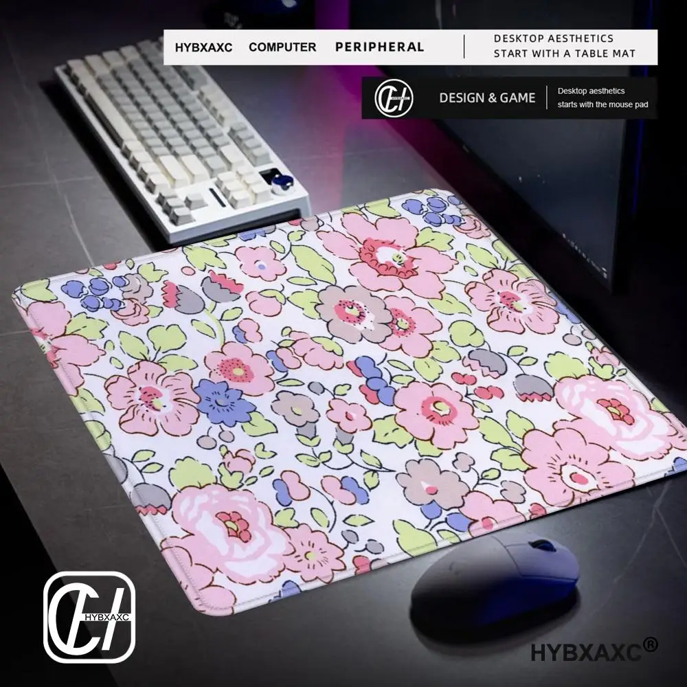 HD Mouse Pad Hot Sell Small size Gaming Desk Mat Natural Rubber Gamer Cartoon Pink Flower Office Decoration Home Mouse Mat
