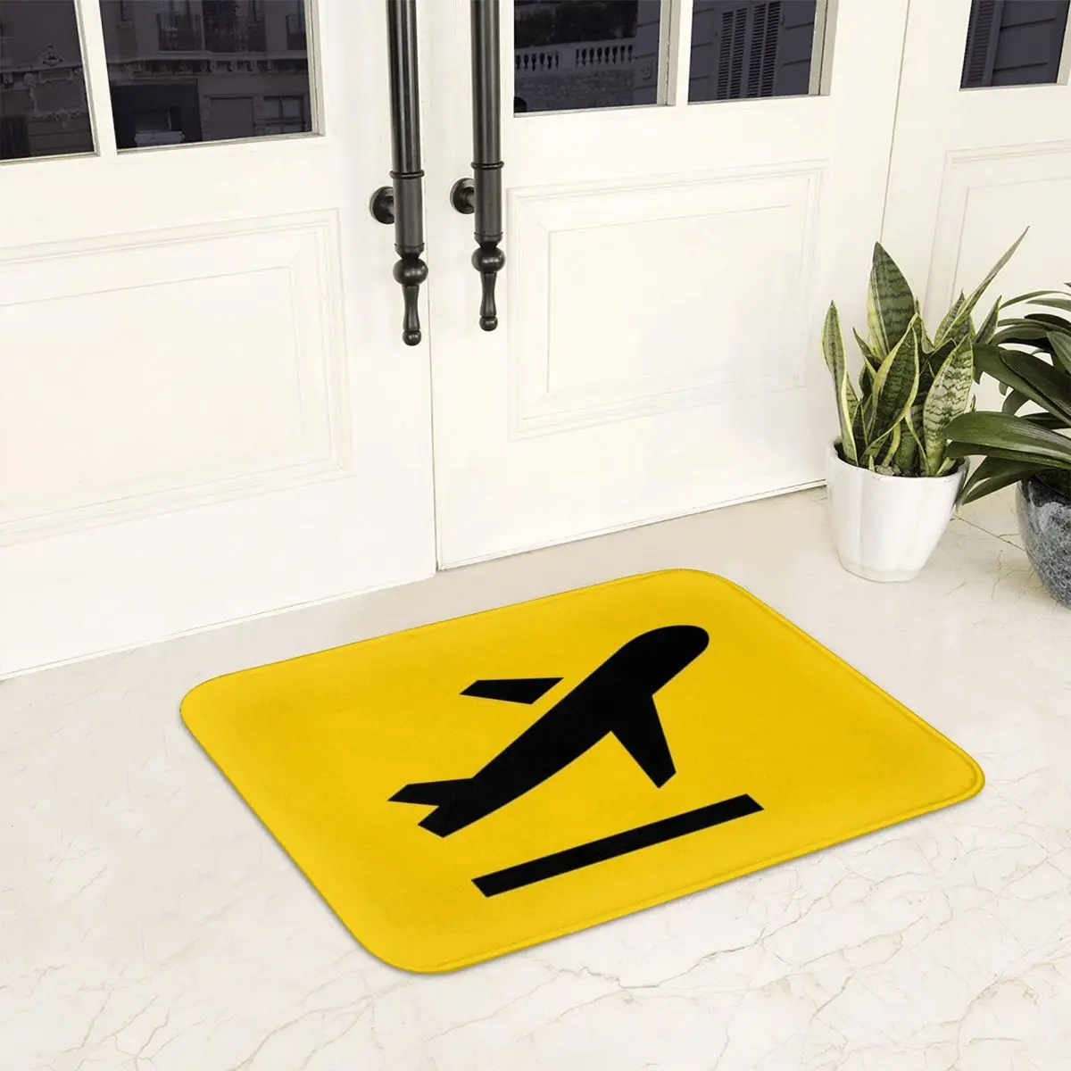 Departures Airport Sign Doormat Non-slip Super Absorbent Bathroom Floor Mats Home Entrance Rugs Kitchen Bedroom Carpet Footpad