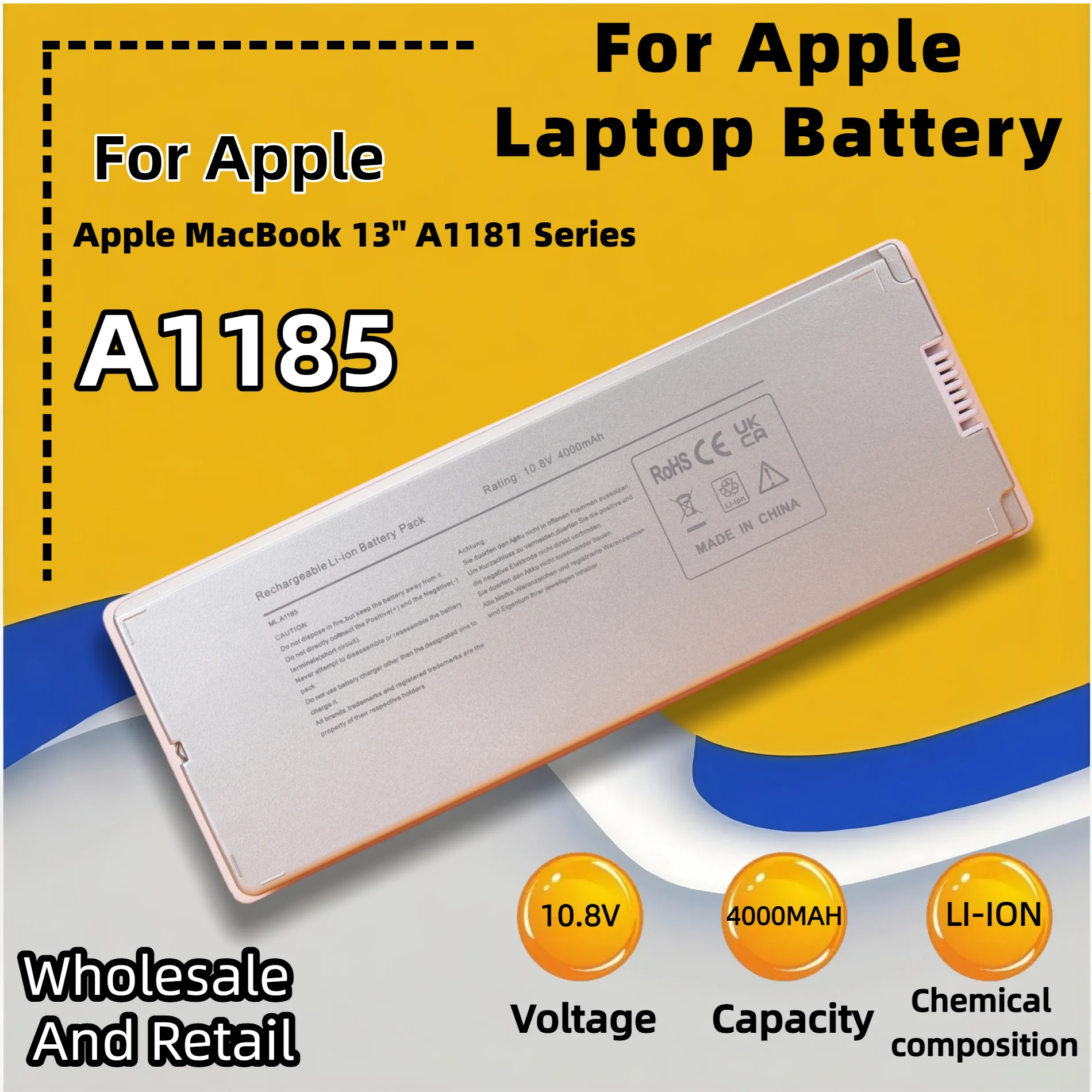 A1185 for Apple MA566 MA566FE/A MA566G/A MA566J/A FOR MACBOOK 13