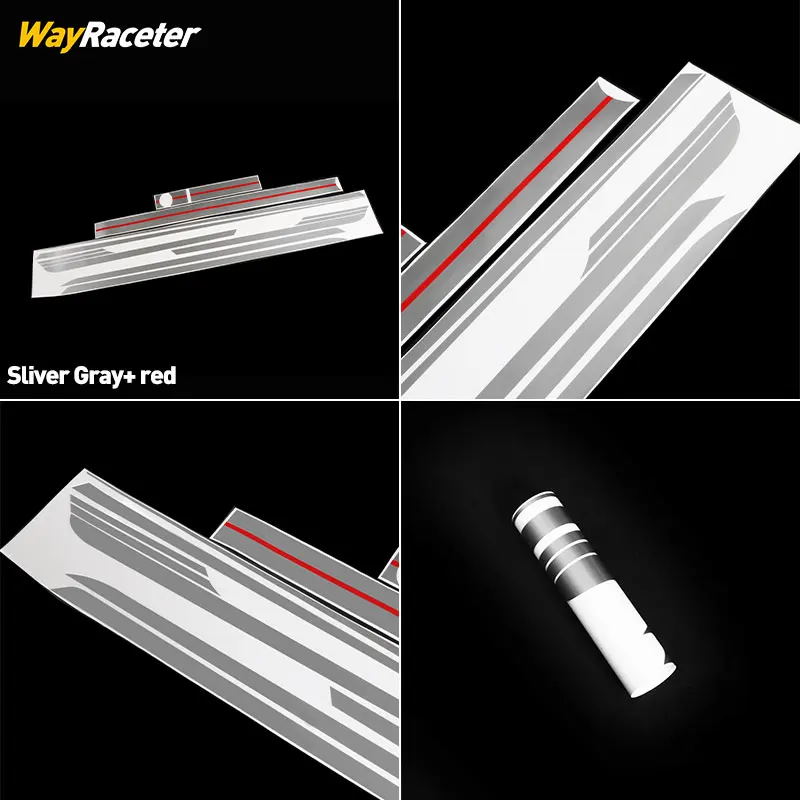 7 Pcs/Set Door Side Upper Stripes Sticker Car Hood Roof Trunk Body Vinyl Decal For BMW M2 G87 2026 2025 2024 2023 M Performance