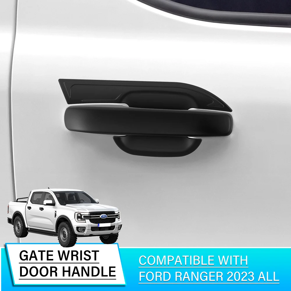 Door Handle Protector Door Handle Insert Bowl Cap Guard for Ford Ranger Raptor Next Gen 2022 2023 2024 year model  Car Styling