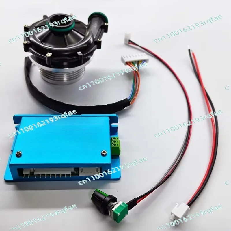 Miniature forAir Supply & Exhaust 7060 Brushless DC Blower Motor 24V–High-Speed Centrifugal Fan with Digital Display Driver