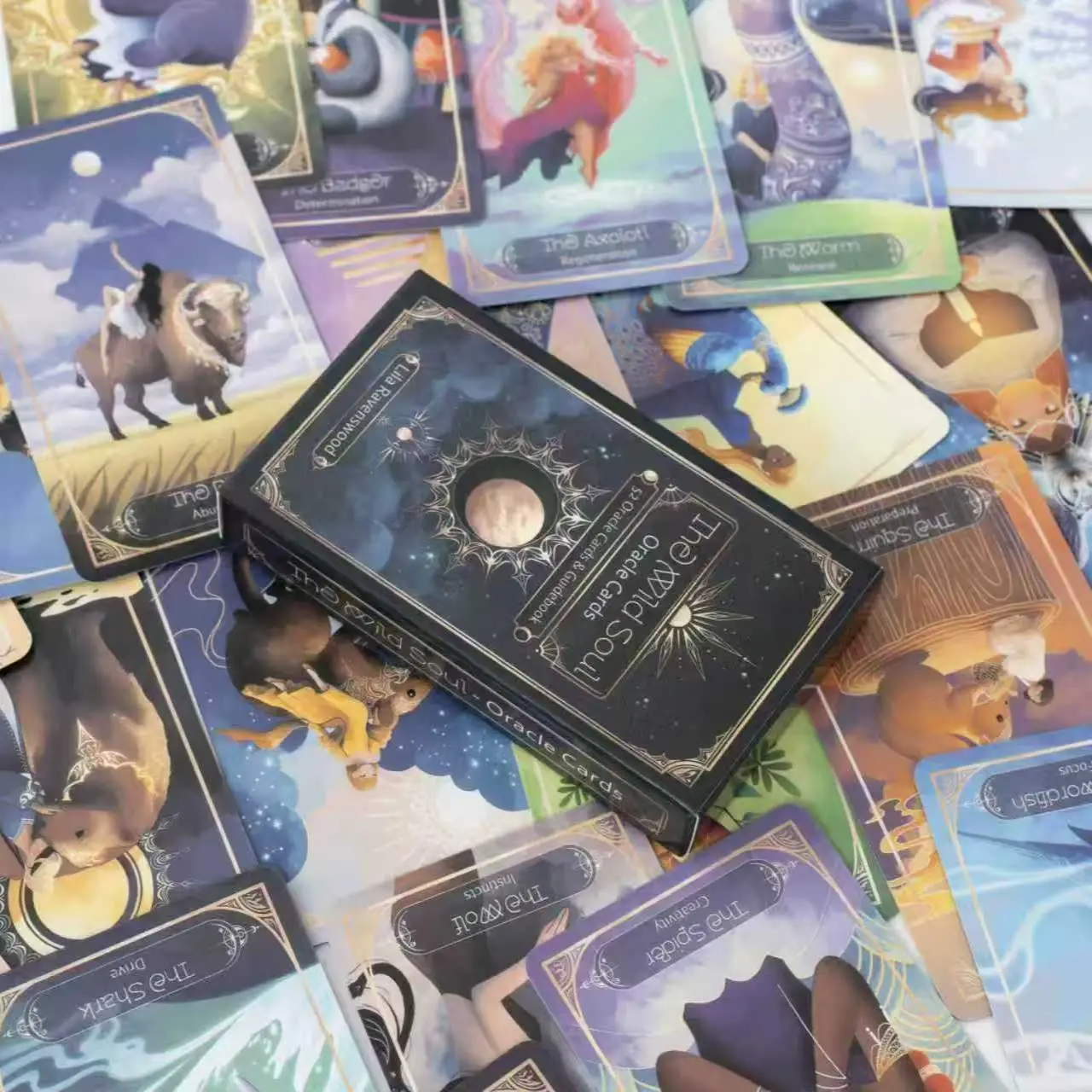 The Wild Soul Oracle Cards - 52 Animal Wisdom Deck 10.5*6.3cm - Spiritual Guidance & Meditation Tool for Beginners & Experts