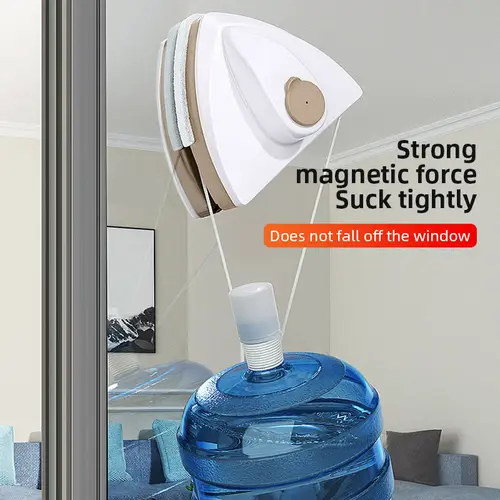 NEW Magnetic Glass Window Cleaning Tool Water Discharge Double-layer Wiper Household Special Window Cleaner For Home - Image 6