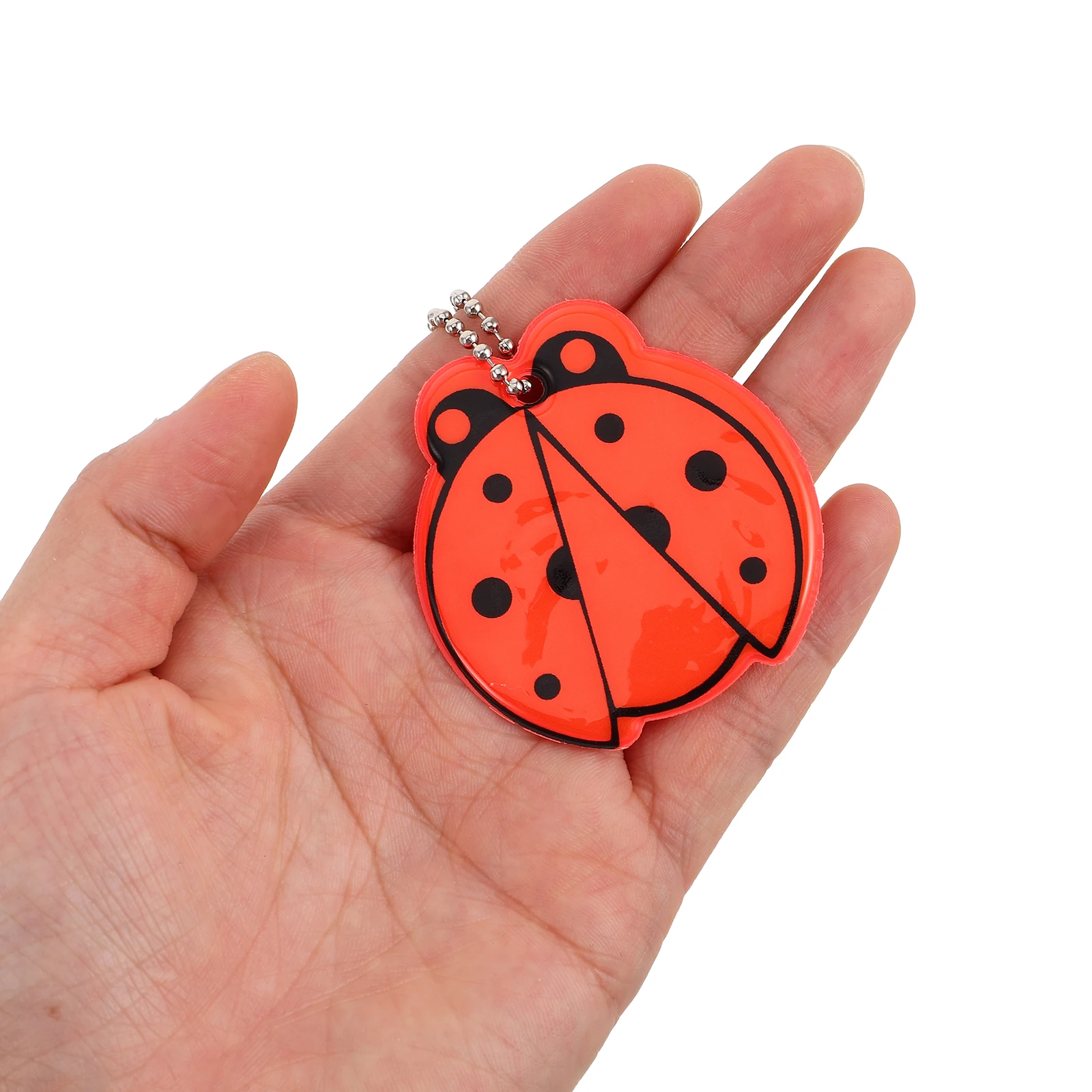 

12Pcs Ladybug Reflective Keychain Pendant Creative Bag Backpack Charm Safety Night Visibility Pendant Decoration