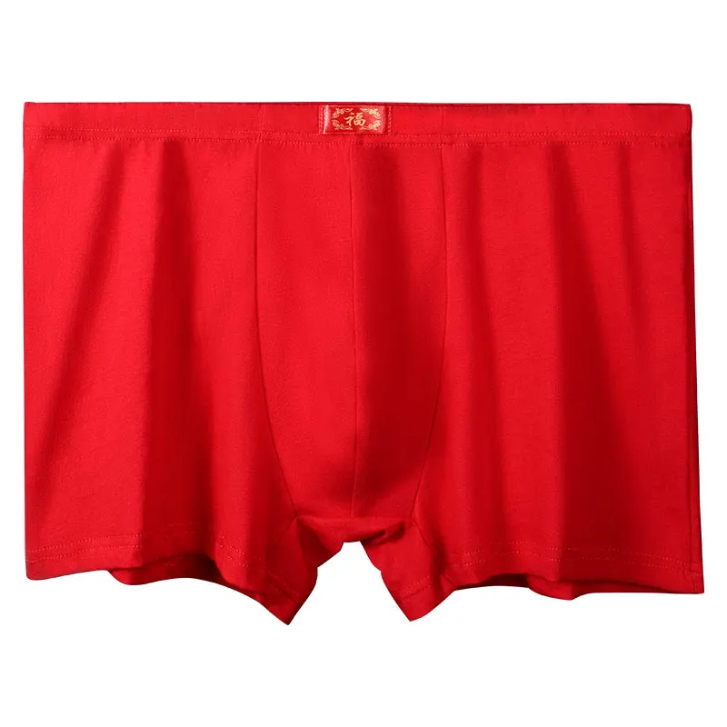 Big Red Underwear, Men's Briefs, Zodiac Year of the Tiger, Triangle Shorts, Wedding Gift, Lucky Underwear