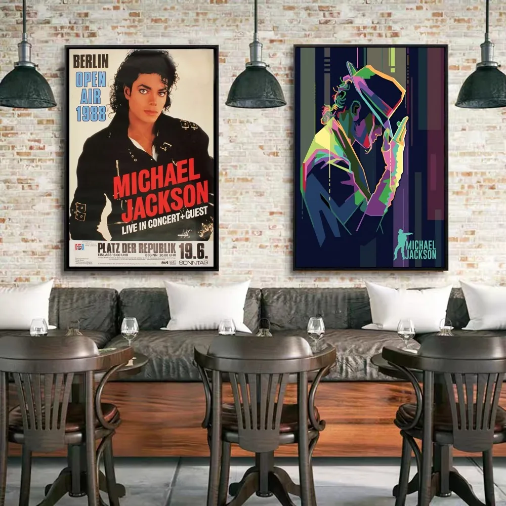 Michael-Jackson Whitepaper Poster HD Quality Poster Wall Art Painting Study Room Wall Decor