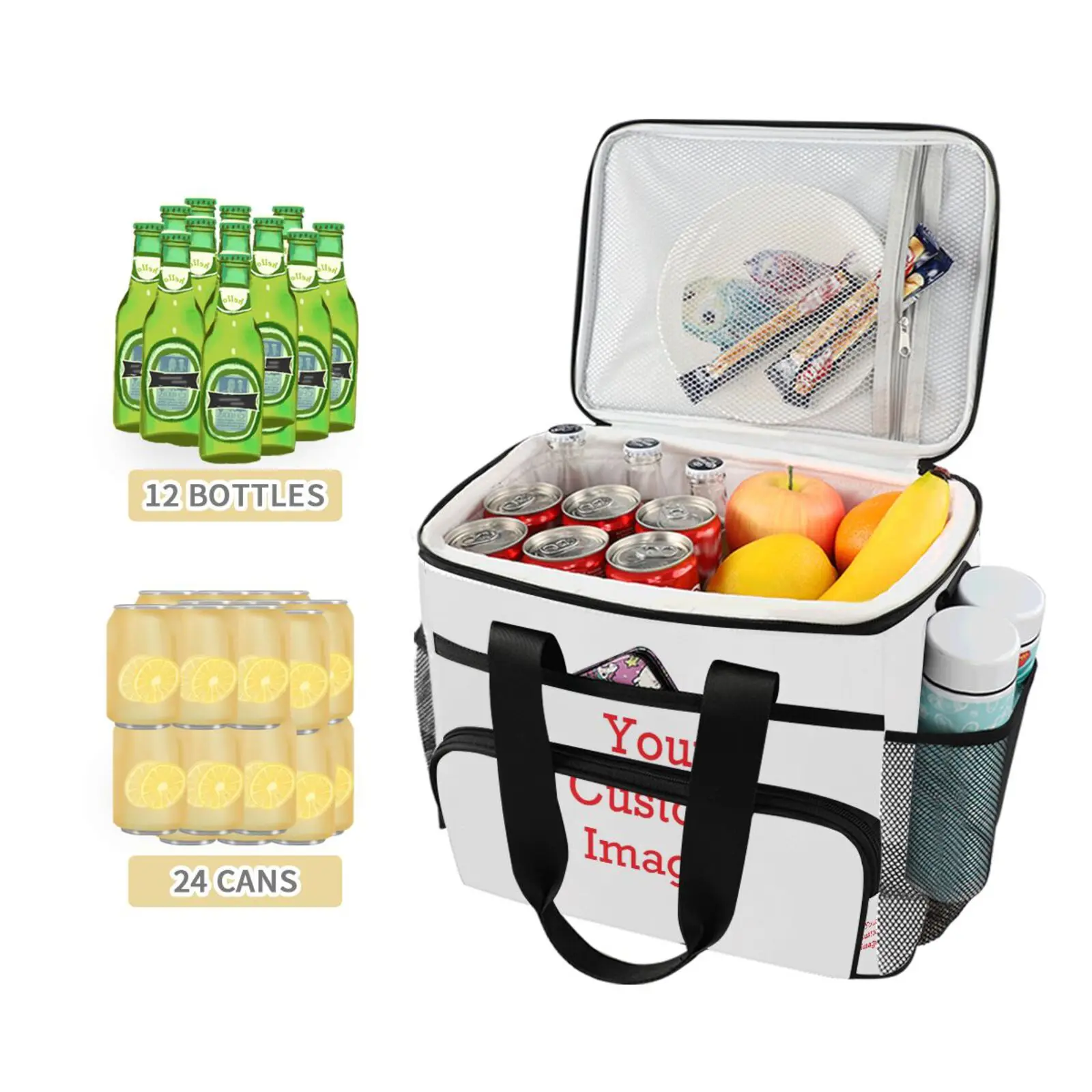 Cooler Bags Insulated Picnic ice pack Food Bag Customized logo Large Capacity Lunch Box Bag Thermal Multifunctional Picnic Tote