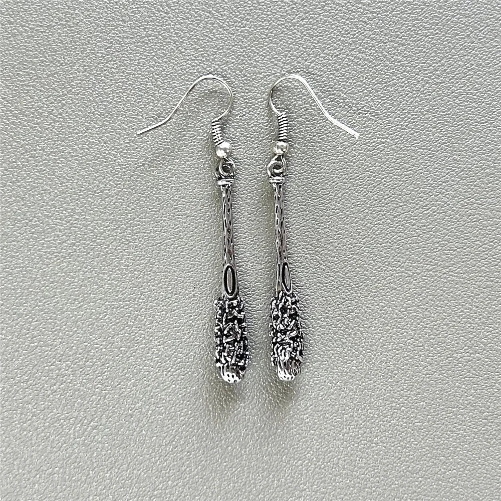 JYYH 워킹 데드 메탈 네간 루실 미니 야구 배트 볼 펜던트 귀걸이 액세서리, 여성 쥬얼리