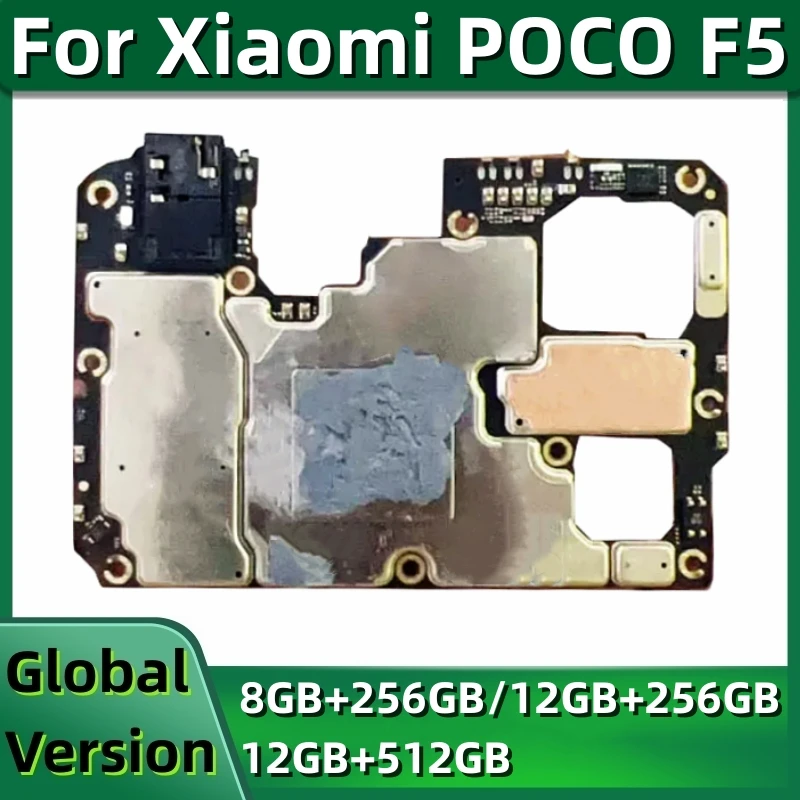 Motherboard for POCO F5, 22101320G, Mainboard, Logic Board, MIUI 14, 256GB Global ROM