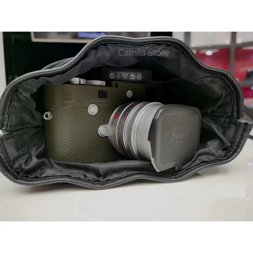 waterproof Beam Pockets Cloth Real leather Protective Bag Portable Case for leica M10 M240 Q Q3 Q2 D-LUX8 XE M3 M7 sofort Camera