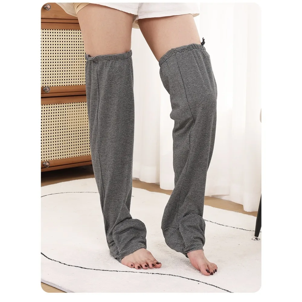 C6UD Elastische Knie-Hochfußabdeckungen mit rutschfestem Griff, thermisch für Senioren in klimatisierten Räumen