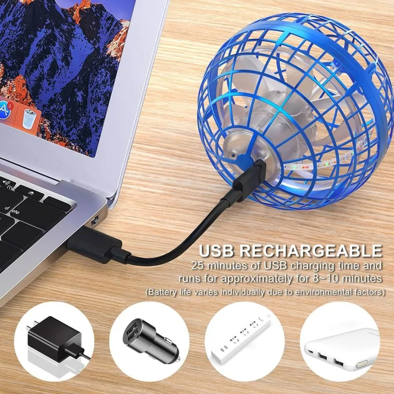 Gyro Ball Magic Gyro Suspended Ball Magic Induction Gyro Flyball Fingertip Luminous Suspended Gyro image 4