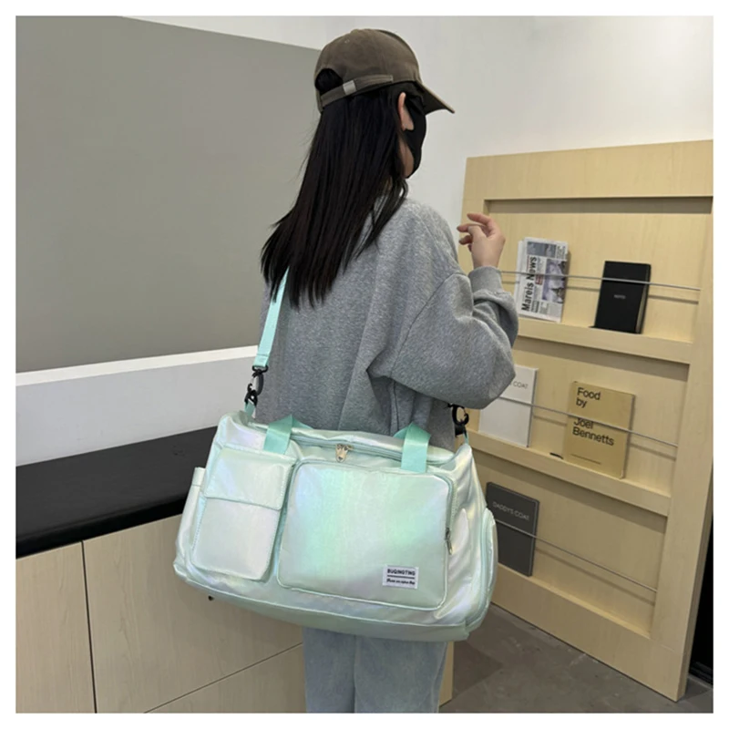 Swimming Storage Bag Colorful Gradually Changing Travel Bag Outdoor Hand-held Large Bag Dry Wet Separation Sports Fitness Bag