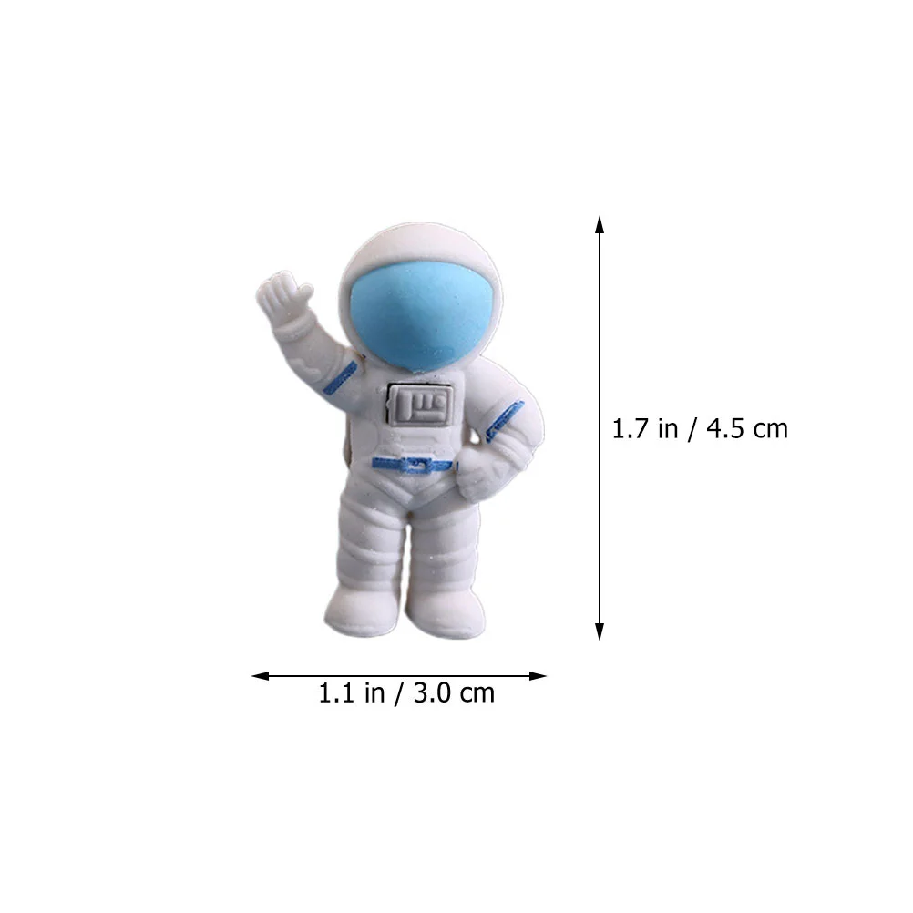 24 Pcs Astronaut Eraser Gift Mini Erasers Kawaii Fun for Students Bulk Novelty Classroom Painting Small Lovely