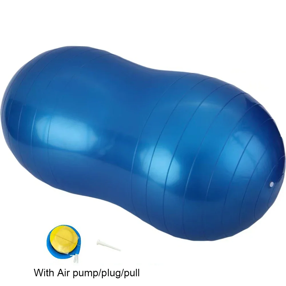45x90 Cm PVC Thicken Explosion-Proof Yoga Peanut Ball Fitness Capsule Balls for Weight Loss Sports Exercise Wholesale 900g