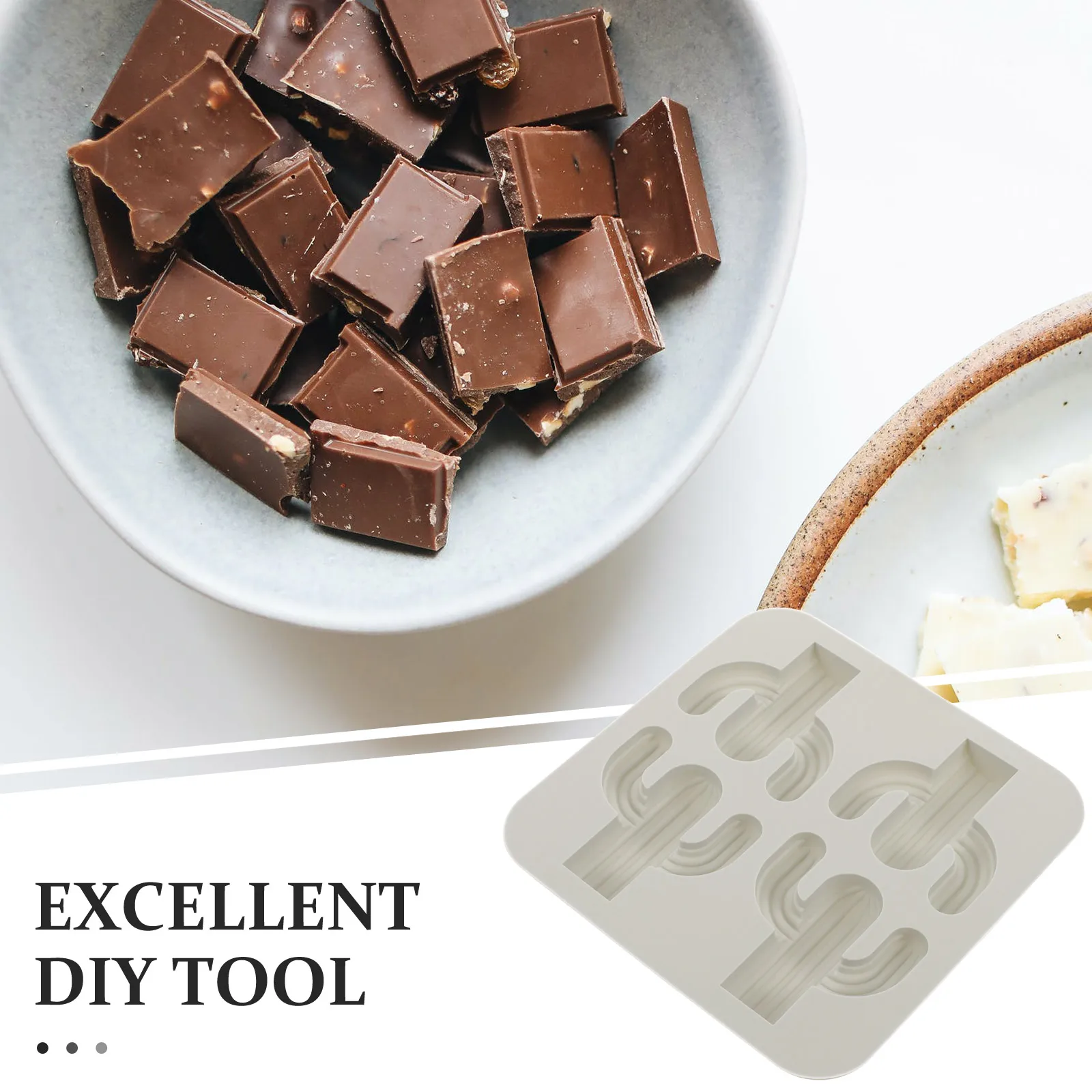 

Silicone Baking Mold Cactus Shaped Ice Cube Trays Chocolate Soap Molds DIY Tool Food Grade Easy Clean Homemade Candy Cake Jelly