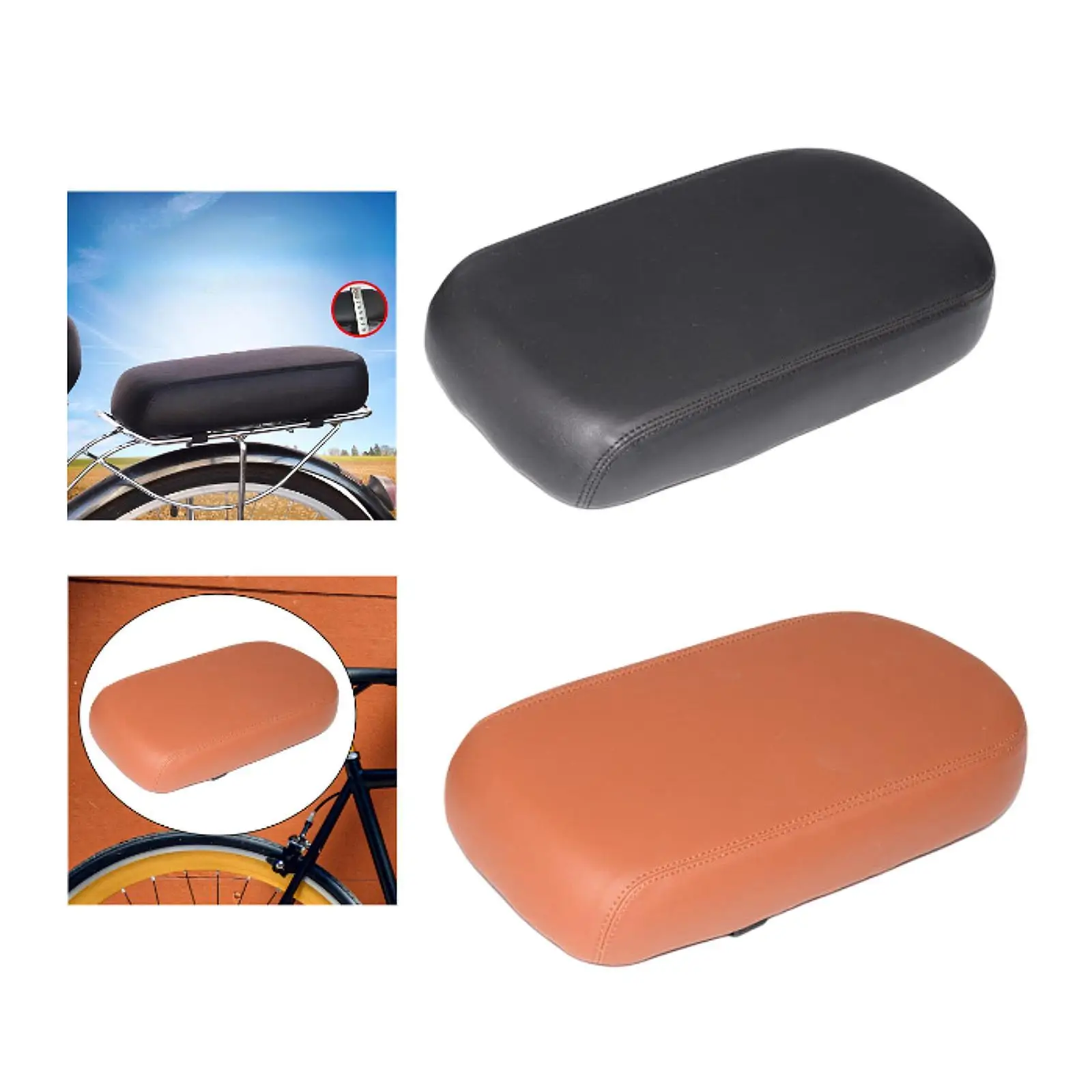 Bicycle Rear Seat Cushion Buckle Belt Bike Passenger Seat Comfort Bicycle Manned Cushion Thicken Road Bikes Child Bike Seat