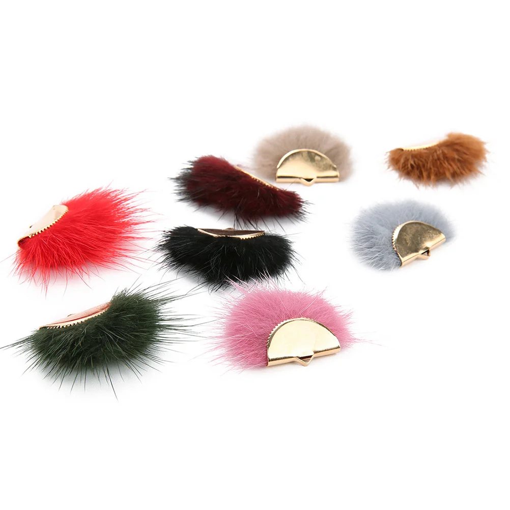 5 قطعة مروحة الشعر على شكل القرط قلادة DIY زخرفة الزينة للإناث قلادة سوار صنع المجوهرات #6