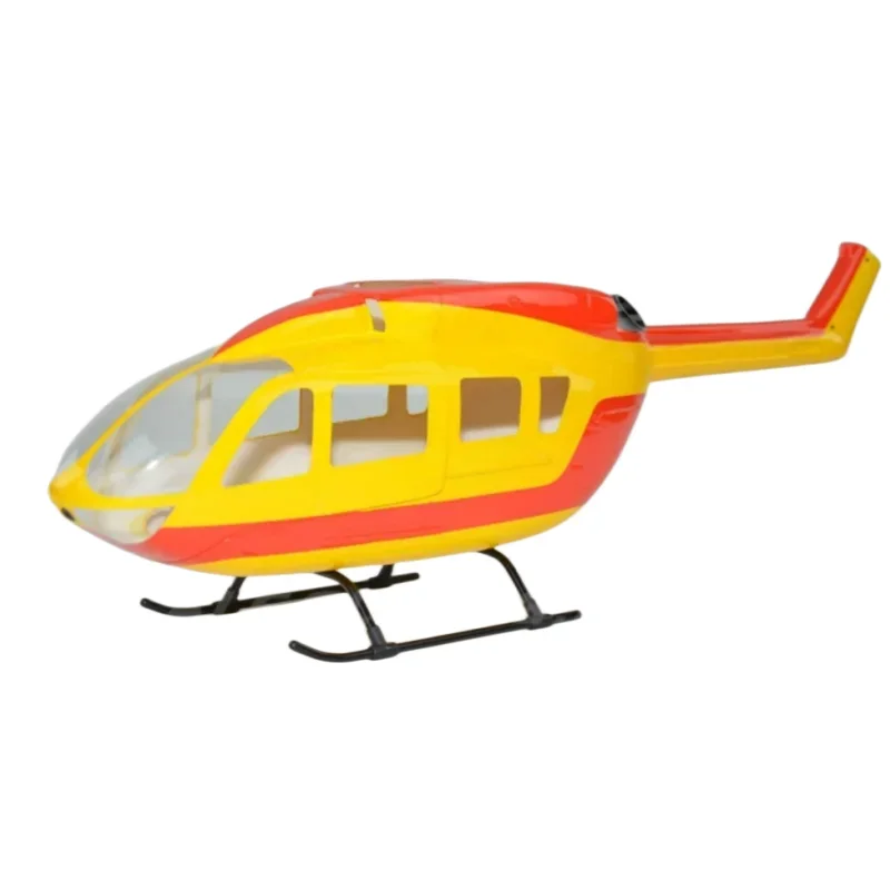 Carcasa de Fibra de Vidrio para Helicóptero Roban 450, Escala EC145, Modelo de Fuselaje para Helicóptero RC