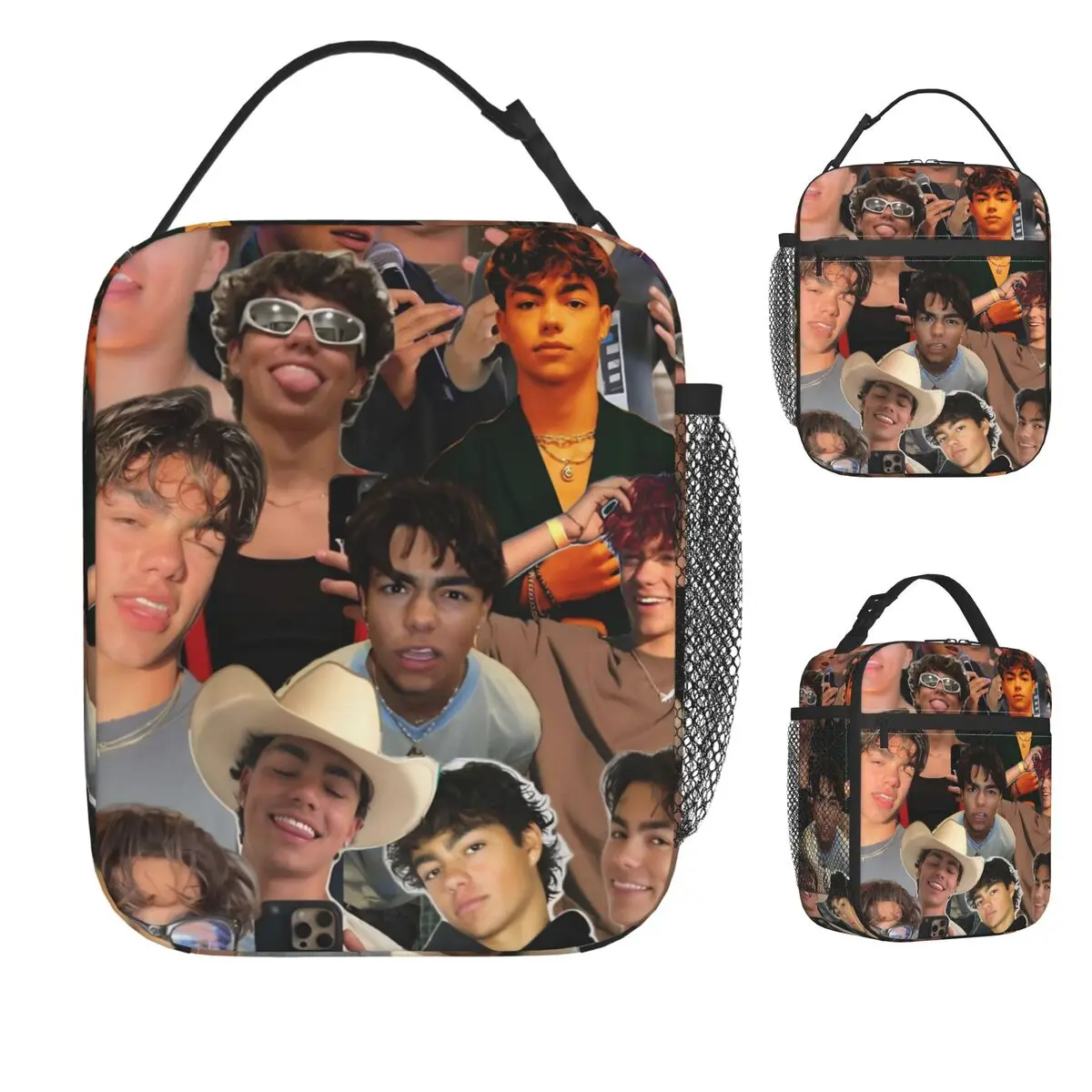 Malachi Barton الممثل الأمريكي والمغني صور نمط حقيبة الغداء للنساء علب الاغذية مضحك حقيبة للحفاظ على البرودة أكسفورد حمل أكياس الغذاء #1