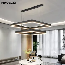 New modern Ceiling chandelier living room concise pendent lamp  dining room square Nordic lamps led Ceiling living room lights