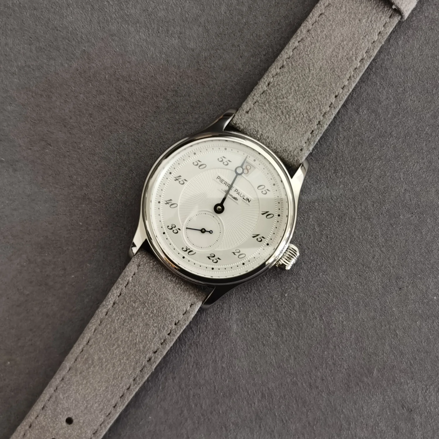 بيير بولين ساعة أوتوماتيكية للرجال 42 مللي متر ساعة القفز ساعة اليد الميكانيكية الياقوت مرآة ST17 Mov الاتصال الهاتفي الأخضر