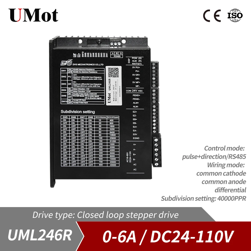 Imagem -06 - Bipolar Híbrido Fase 5a dc Nema 11 14 17 23 24 86 Micro Mini Cnc Eixo Stepper Motor Driver Kits de Circuito Fechado Passo Conjunto do Motor