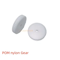 2PCS/LOT POM Gear 1M 30T/35T/40T/45T/50T/55T/60T/65Tooth Nylon Gear