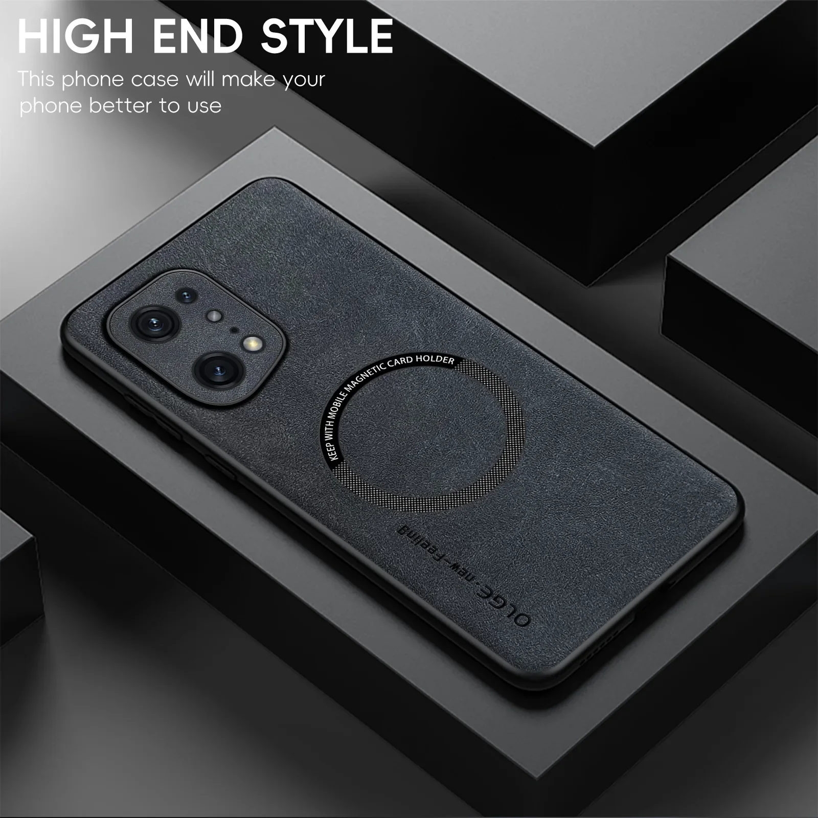Magnetic Retro Leather Soft Case For OPPO Find X5 Pro X5Pro Wireless Charging Phone Case Cover