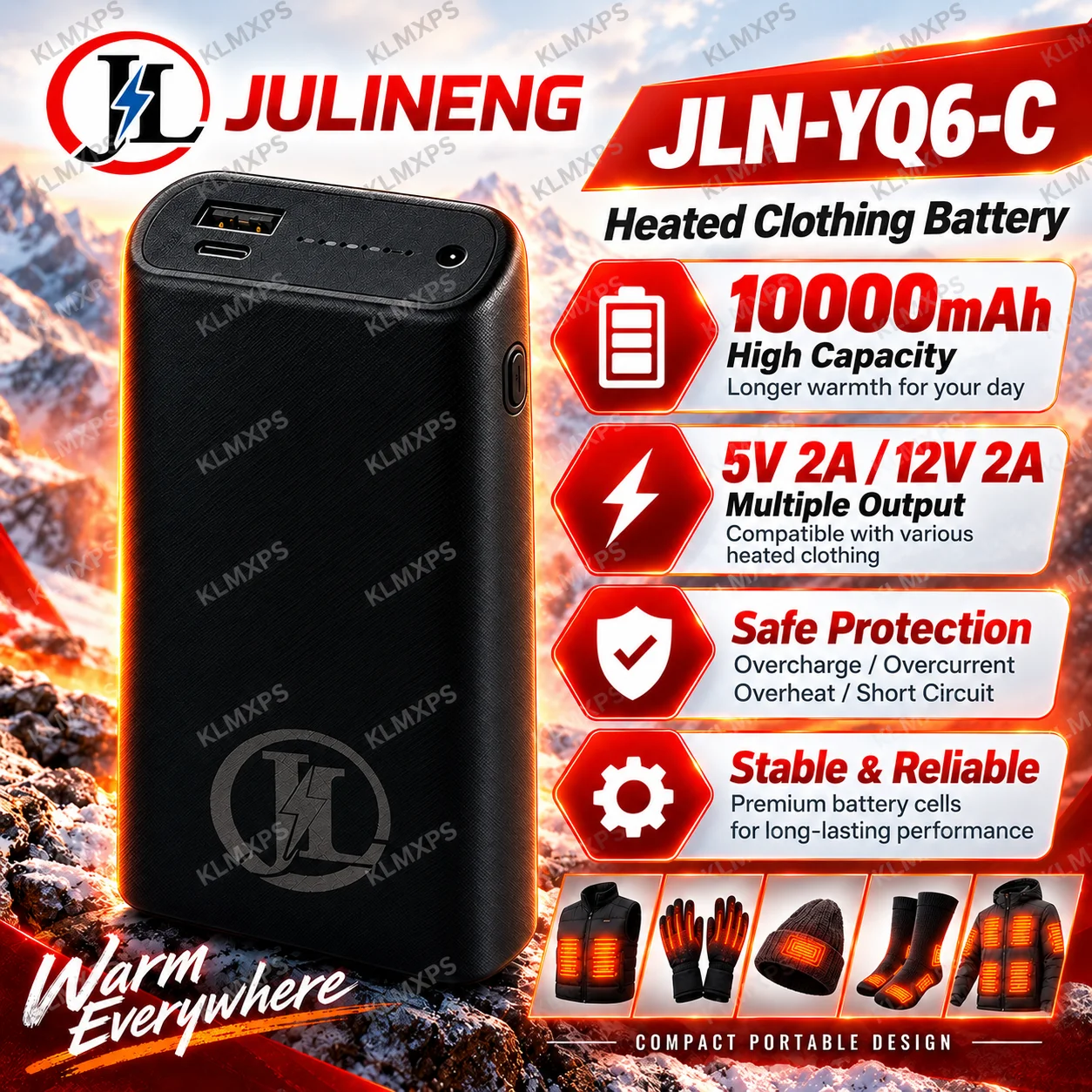 YQ6-C 10000mAh Wiederaufladbar – Heated Vest Battery Bewertung und Preis