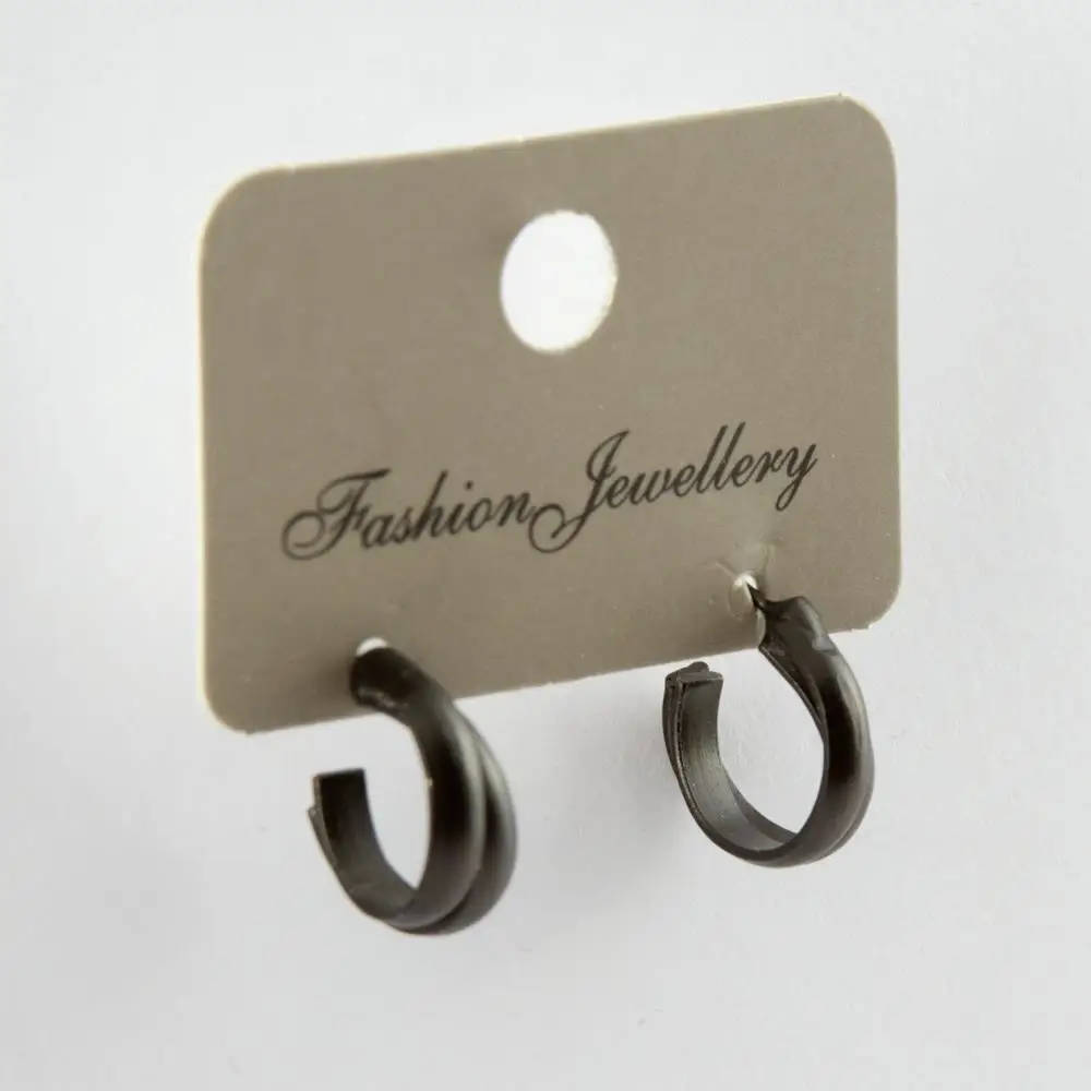 2'li Twisted Ring Earrings (1,5 cm)