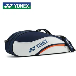 YONEX Wysokiej jakości torba na rakietę tenisową Yonex mieści do 4 rakiet, sportowa torba na rakietę do badmintona dla kobiet i mężczyzn z przegródkami na buty