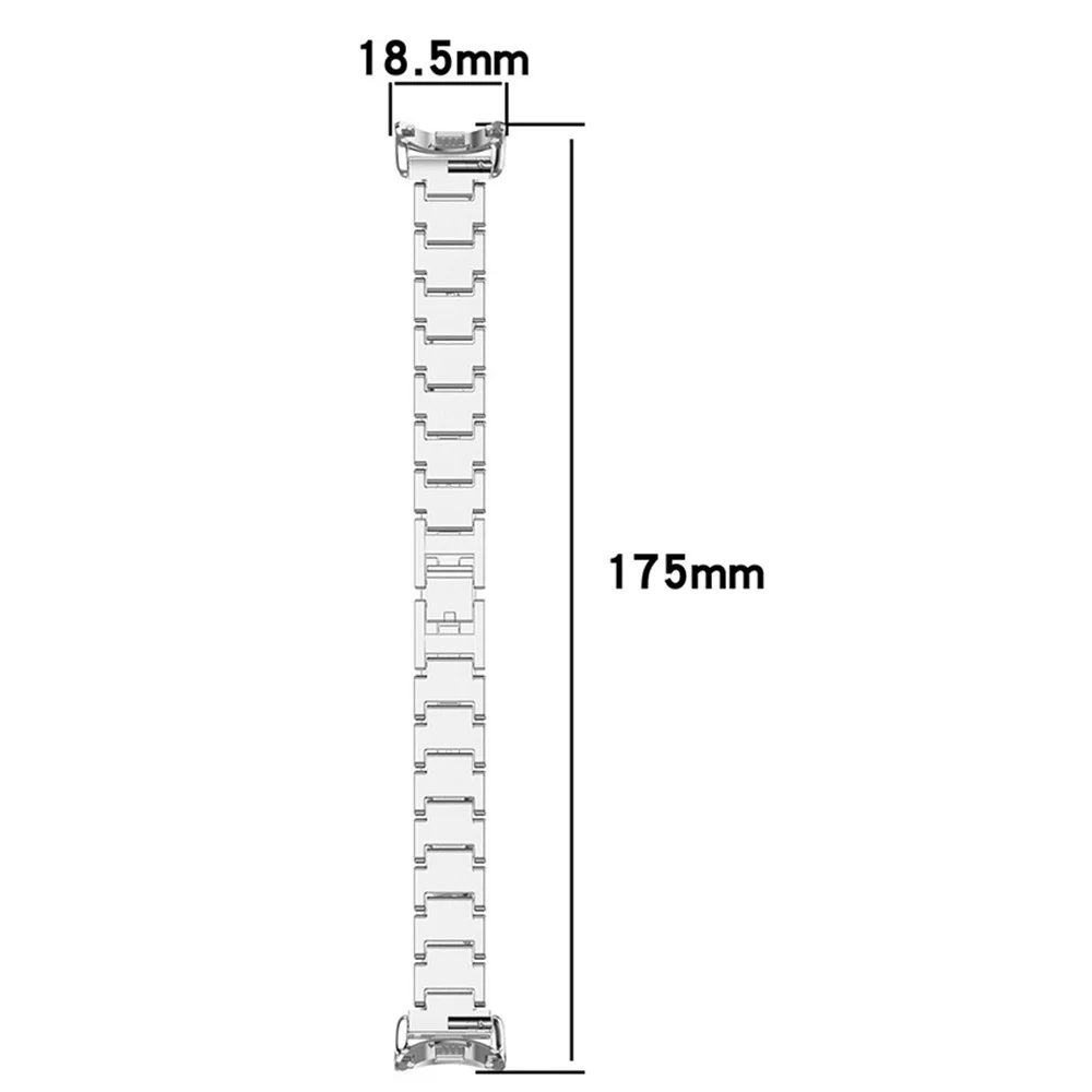 Triple Bead Metal Horlogeband Voor Band 9/Band 9 Nfc/Band 8/Band 8 Nfc Zilver/Zwart/Rose Goud Accessoire Horlogeband