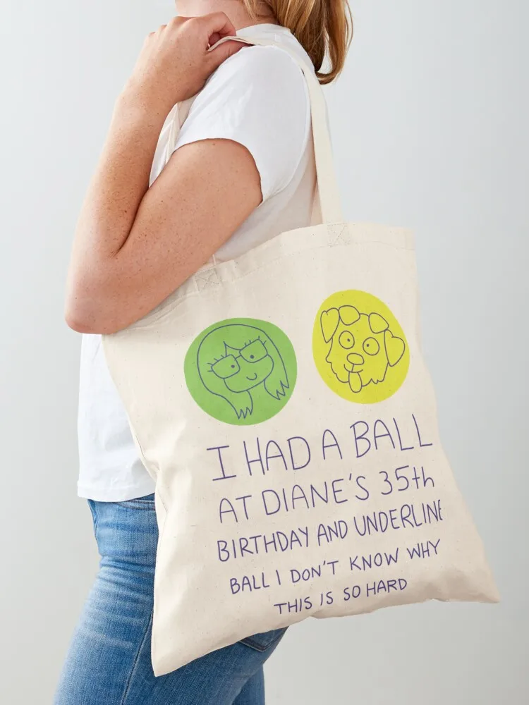 

I Had a Ball at Diane_s 35th Tote Bag Women bags reusable shopping bags bags for women great bag