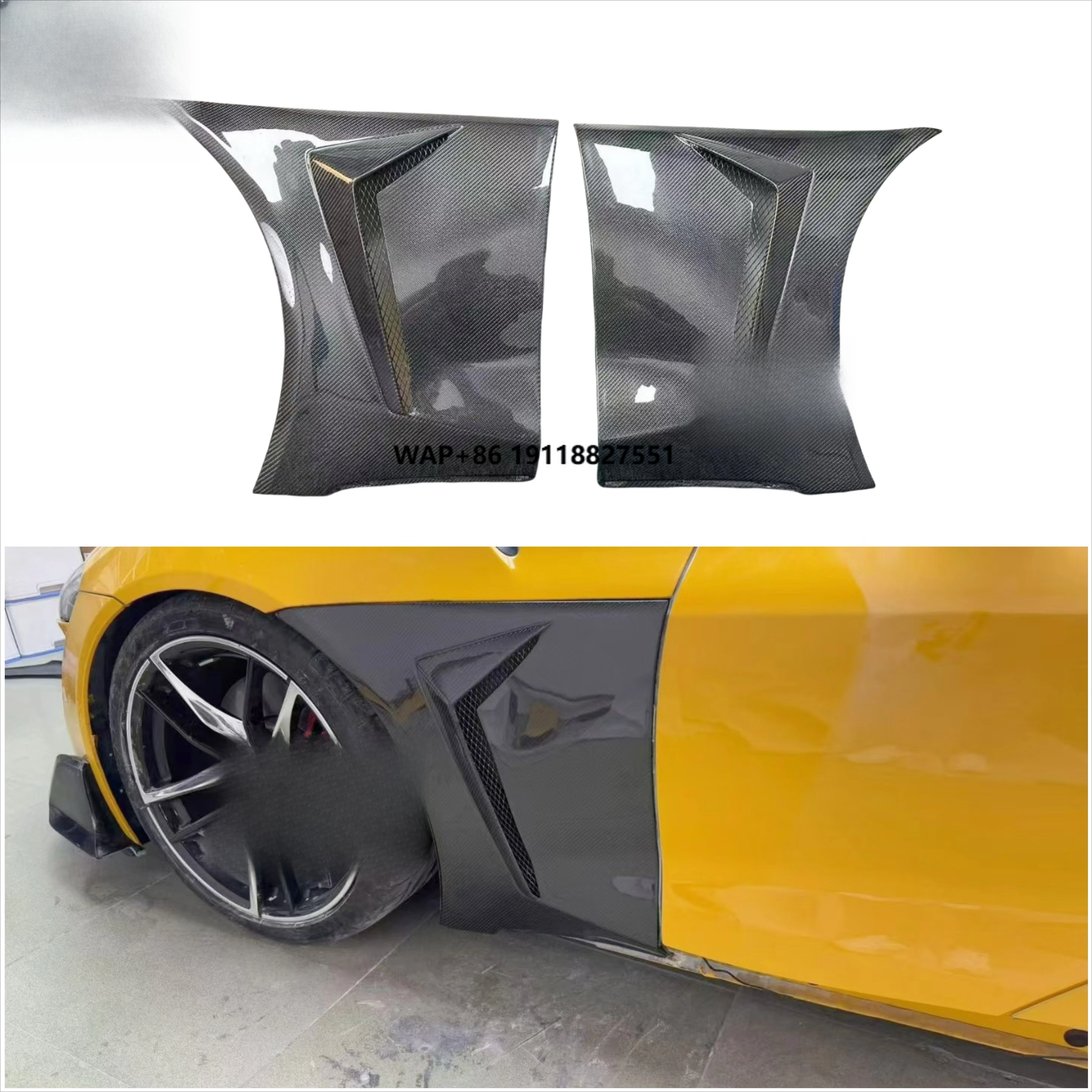 

Dry Carbon Fiber Side Fenders for GR Supra MK5 A90 A91 Carbon Fiber Car Fenders
