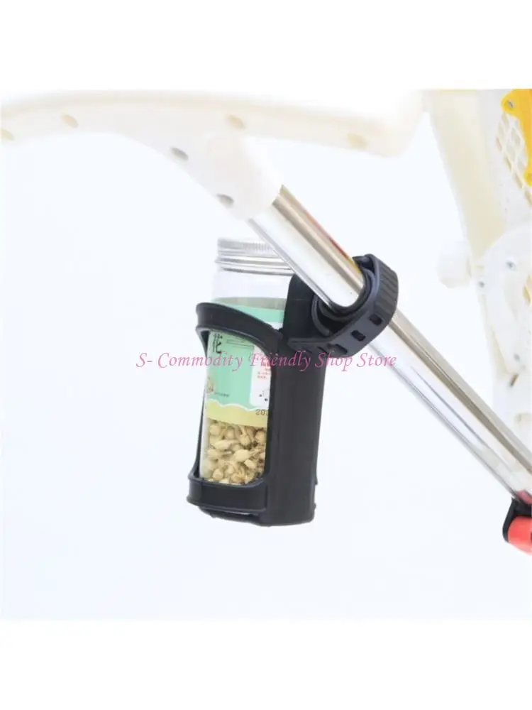 

85AE Universal Strollers Cup Holder Secure Clamp for Water Cup Baby Bottles Drinks Fit Most Strollers Easy Installation