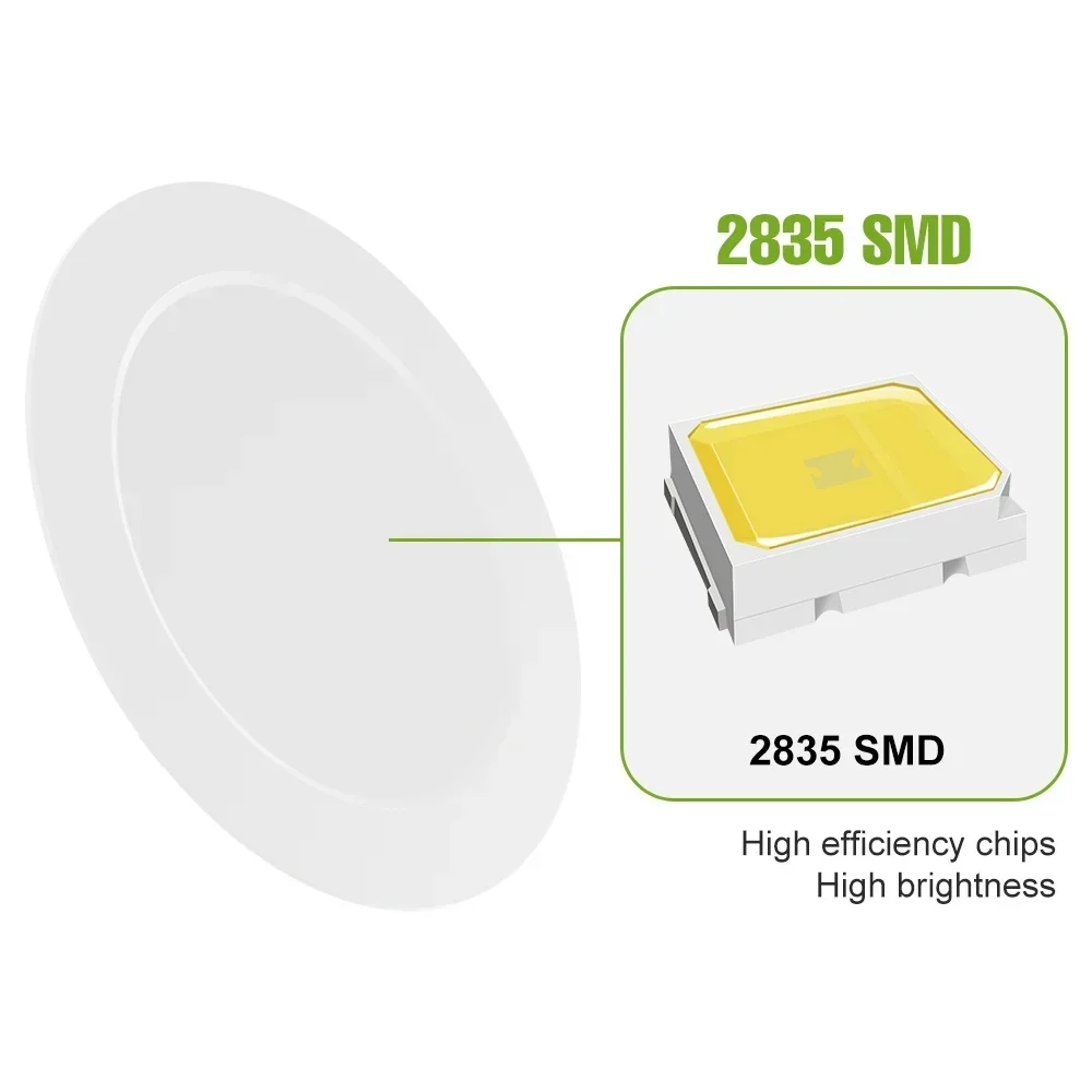 25W Ultra Thin LED Round Panel Lights Indoor 220V Ceilings Recessed Downlight Living Room Bedroom Kitche Office Night Lighting