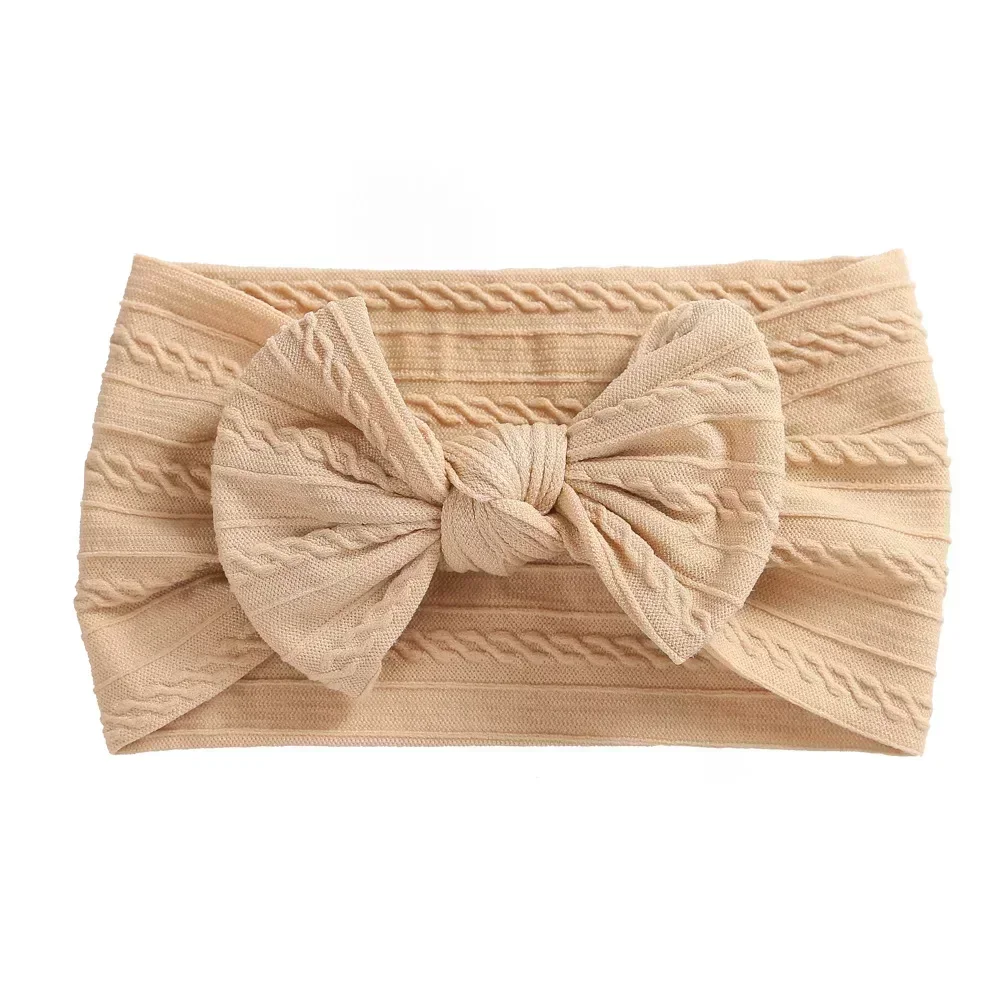 Elastic Jacquard Bow Tie Headband for Babies Infant Bow Headband Bowknot Headwear Cute Baby Headbands Girls Newborn Photography