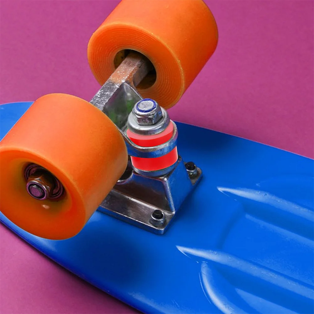 8 قطع من وسادات البولي يوريثان لامتصاص الصدمات على لوح التزلج الاهتزاز لحماية التزلج في الشوارع، تجربة مستقرة مريحة