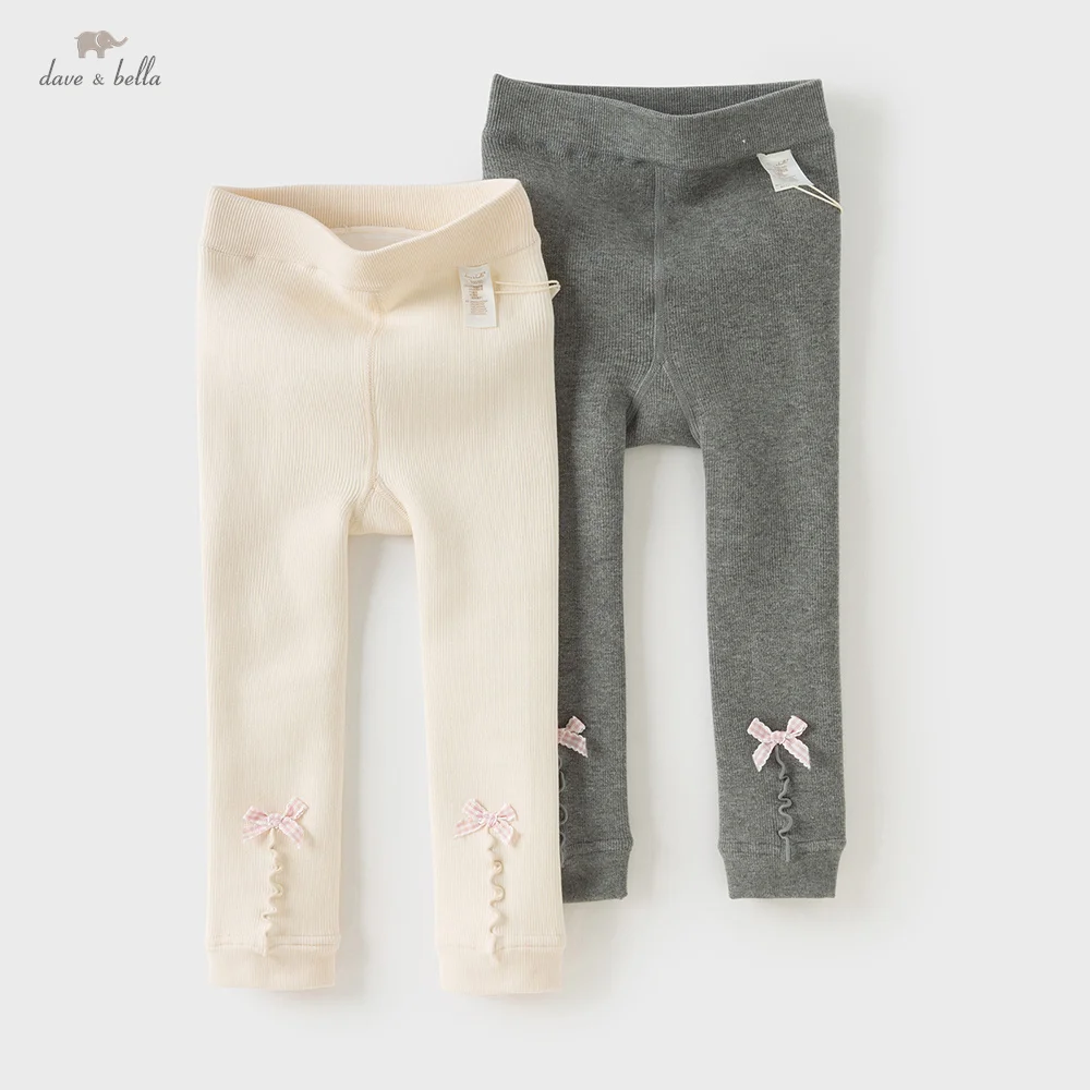 Dave Bella Children Leggings Autumn Winter Baby Girls Fashion Warm Trousers Cute Elastic Pants Outdoor Girl's Clothing DB4254875
