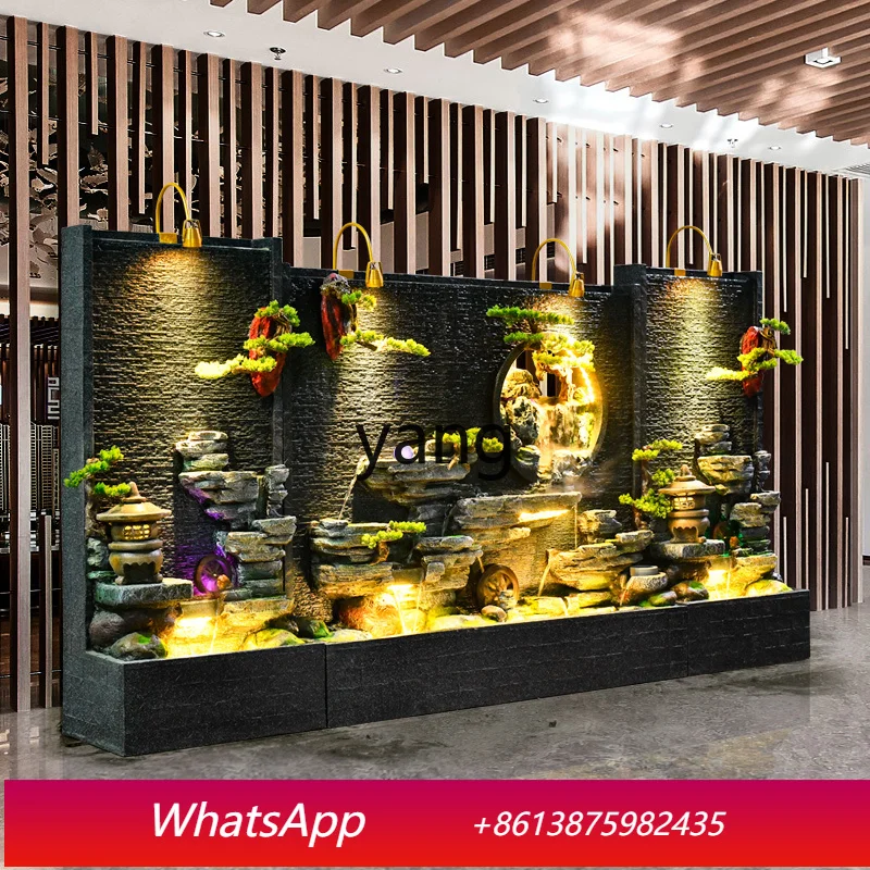 CX rockery water curtain wall fountain water feature ornament courtyard hotel water screen partition