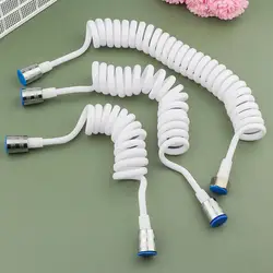 1.5/2/3meter Flexible Anti-wrap Telephone Line Style Bath Sprayer Connect Pipe Spring Shower Hose Toilet Bidet Water Plumbing
