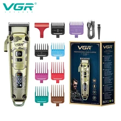VGR 005 Hair Trimmer Electric Hair Clipper Professional Haircut Machine Cordless Trimmer Digital Display Hair Trimmer for Men