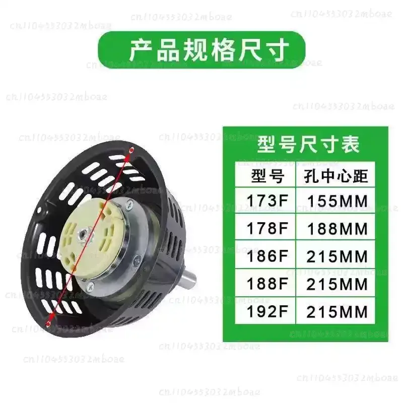 173F 178F 186F 188F Engine Hand Pull Starter Crank Plate, Recoil Starter Spare Part for Farm Tiller Cultivator Motor