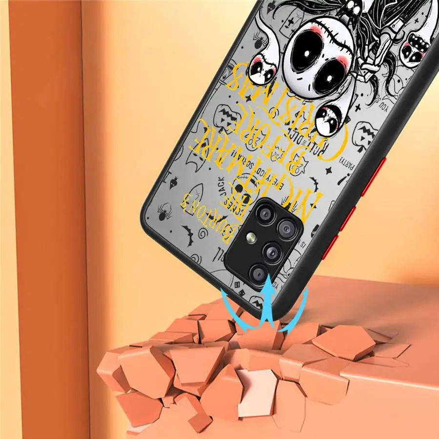 Case For Samsung Galaxy A54 A52 A14 A53 A13 A34 A12 A23 A51 A71 A33 A22 A32 Silicone Phone Cover The Nightmare Before Christmas image 4