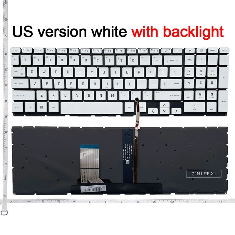 Klawiatura RU/US do HP Victus 15-FA 16T-D 16-R 16-S TPN-Q263 16-E 16-D 16T-D000 16-D0013dx 16-D0030 15-FB Q264 Q278 16T TPN-C169 — zdjęcie produktu 4