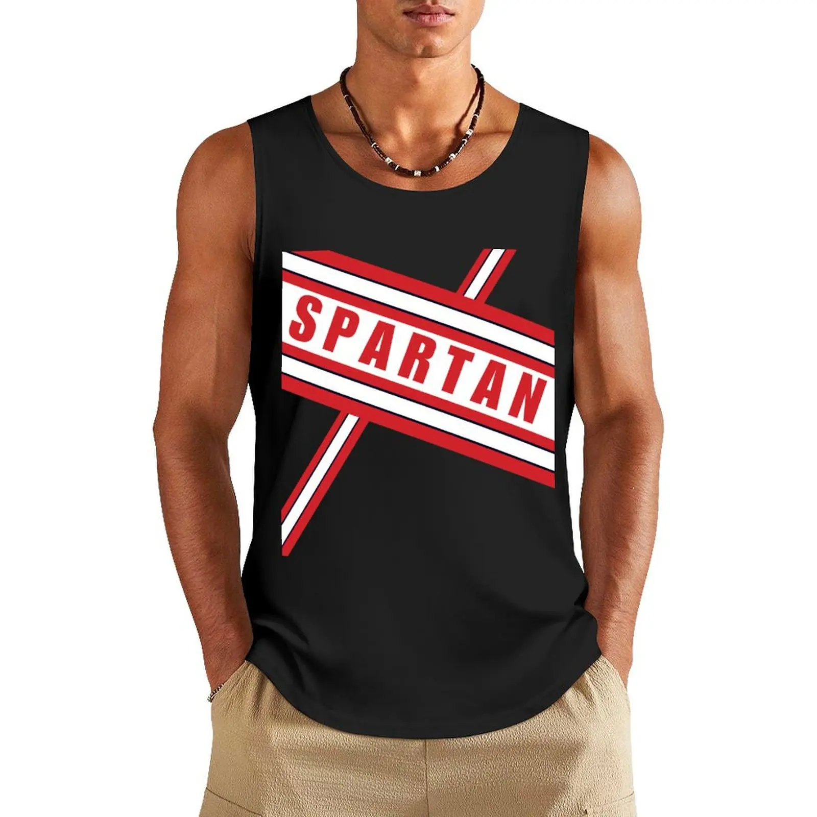 

Spartan Cheer Uniform Tank Top plain t-shirt men gym clothing
